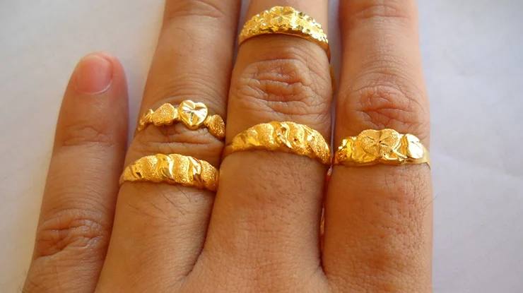 Saiz Cincin Emas 916