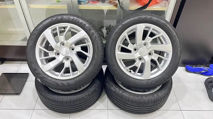 Saiz Tayar Kereta Saga VVT