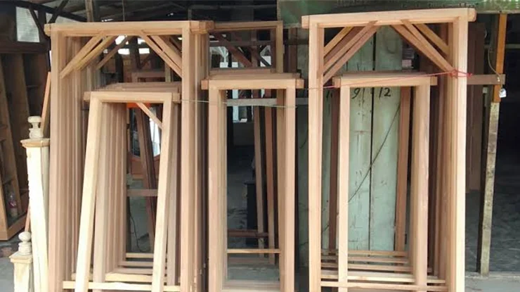 Saiz Frame Pintu Kayu