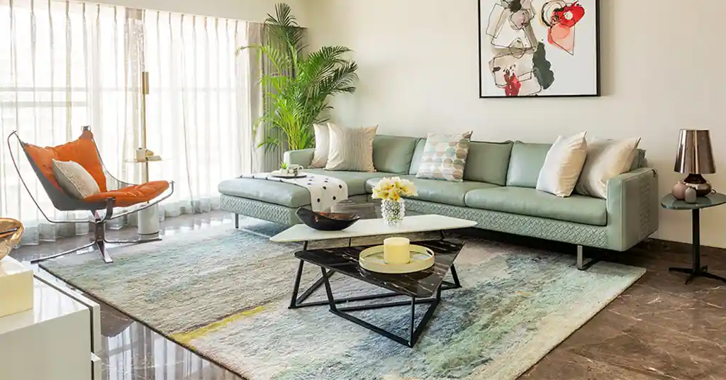 Saiz Karpet untuk Ruang Tamu Berdasarkan Jenis Sofa