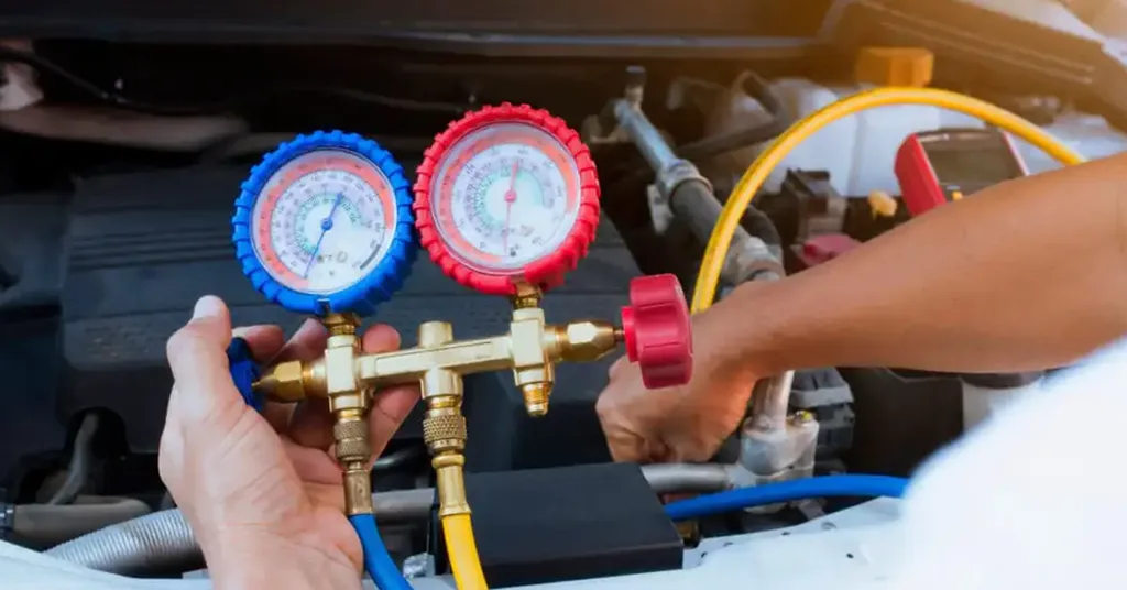 Skop Kerja Dalam Servis Flushing Aircond Kereta