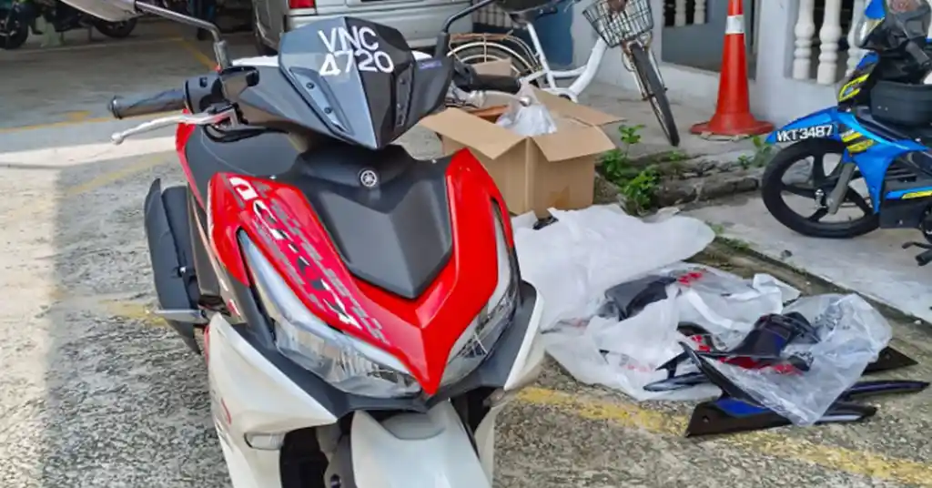 Kos Tambahan Pemasangan Coverset Motor